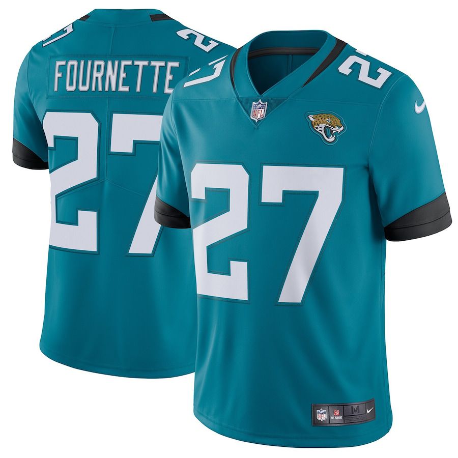 Men Jacksonville Jaguars #27 Leonard Fournette Nike Green Vapor Limited Player NFL Jersey